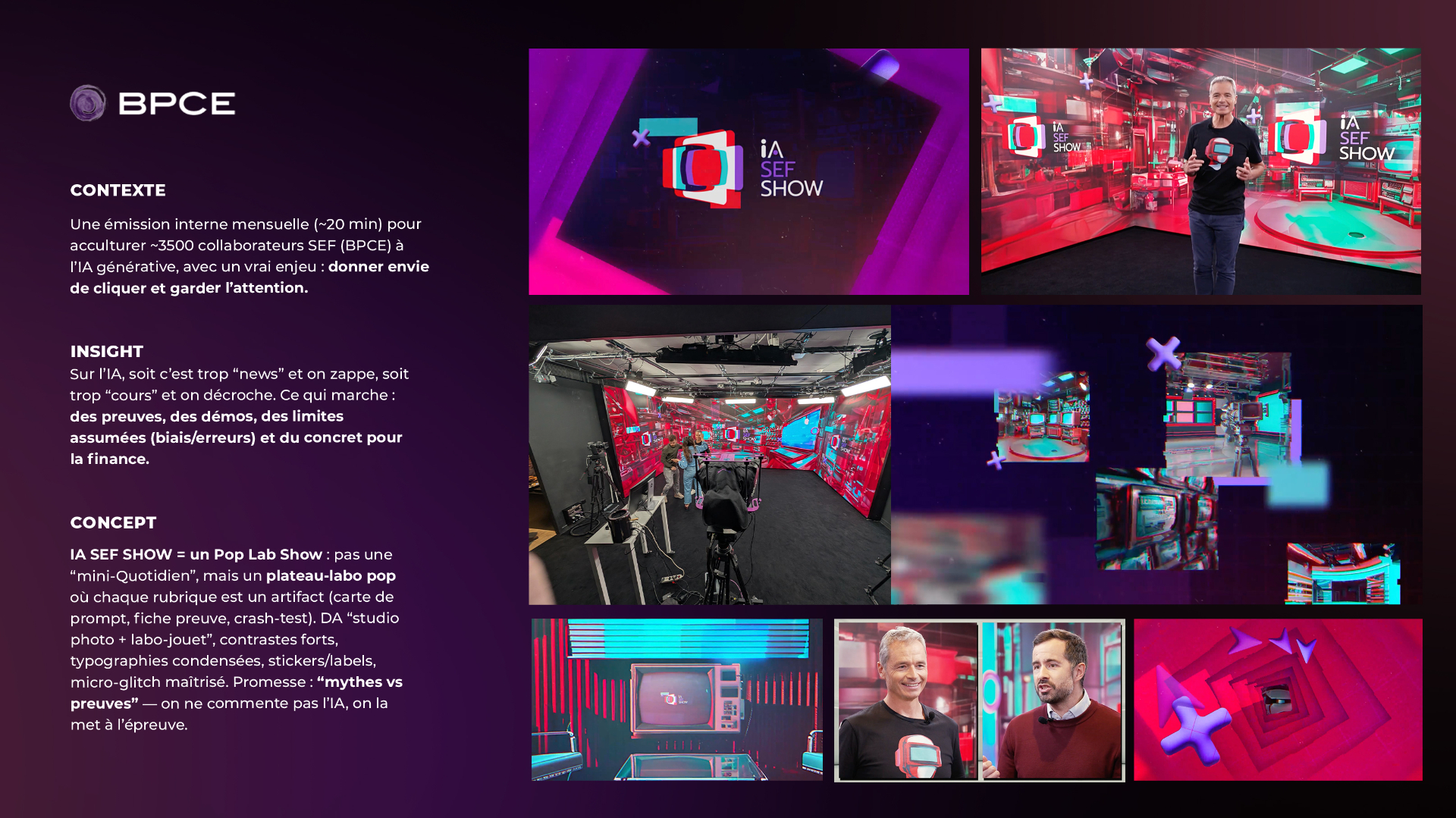 Case study IA SEF Show — Pop Lab Websérie IA