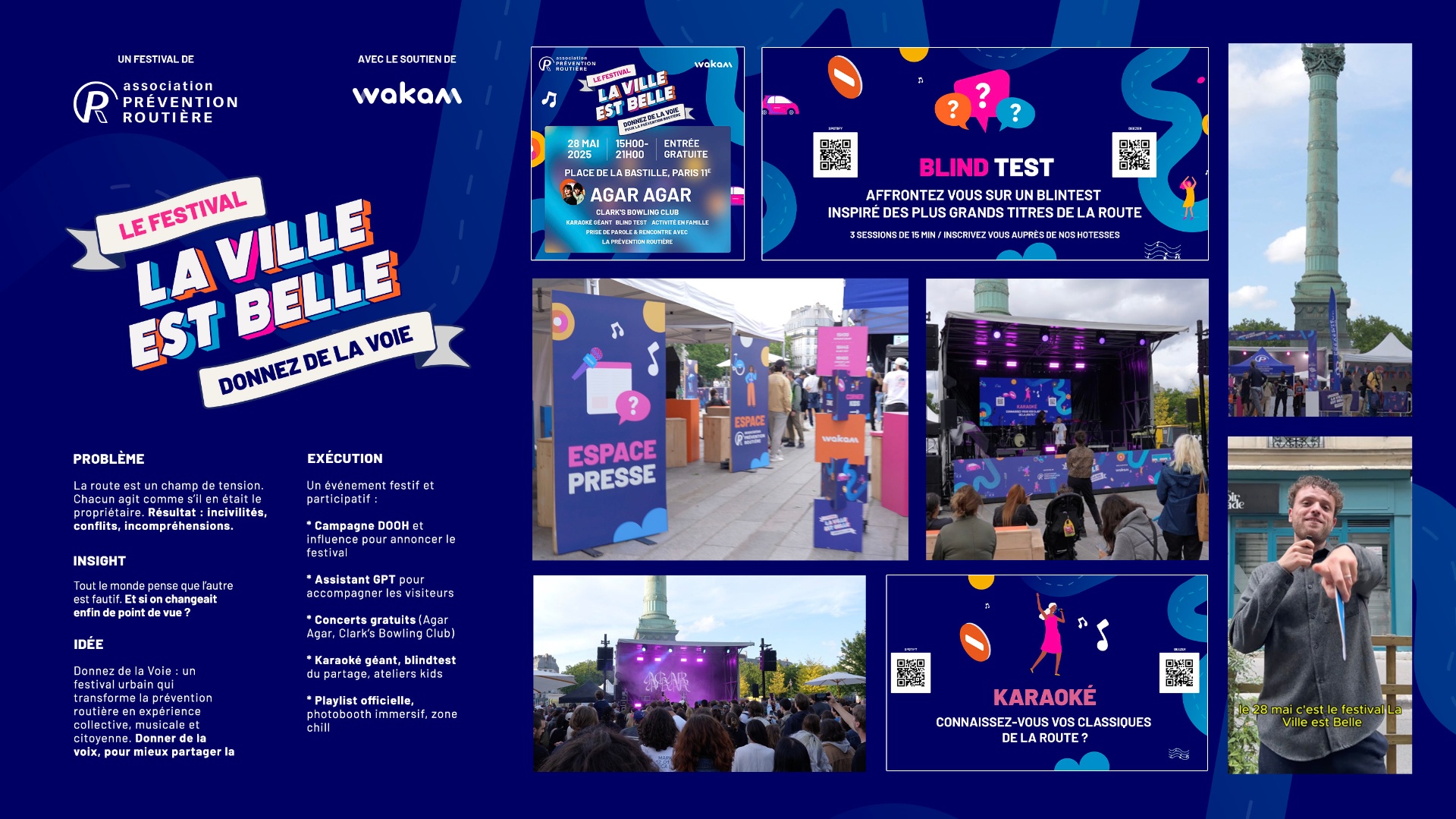 Case study Prévention Routière S2 — Donnez de la Voie — Festival urbain