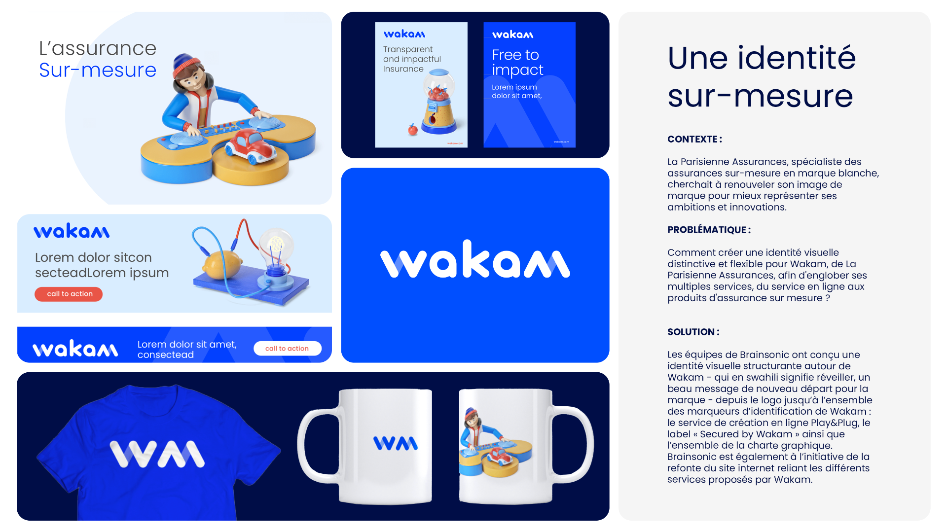 Case study Wakam — Identité de marque assurances sur-mesure